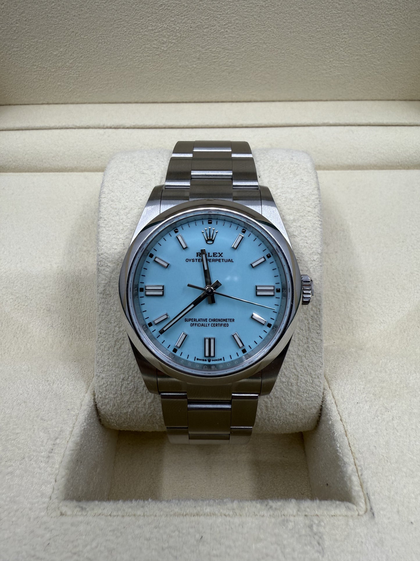 NEW/UNWORN Rolex Oyster Perpetual 36mm 126000 Turquoise Dial Oyster Bracelet